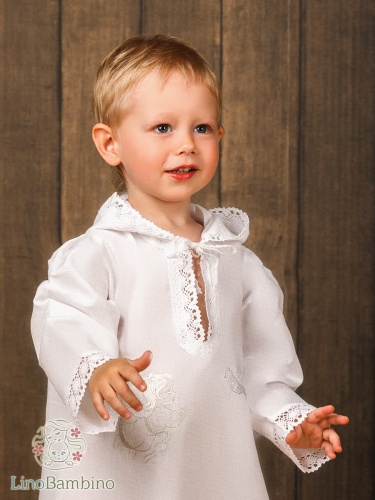Детский крестильный набор "Ангел" с полотенцем - миниатюра фотографии товара в каталоге ЛиноБамбино