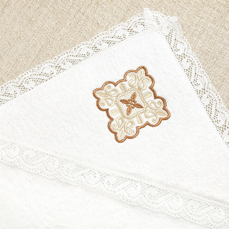 Махровое кружевное полотенце "Яблочный и медовый Спас" фото 5