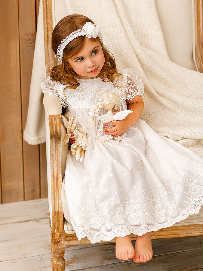 Платье "Анастасия" для Крещения девочки фото 1