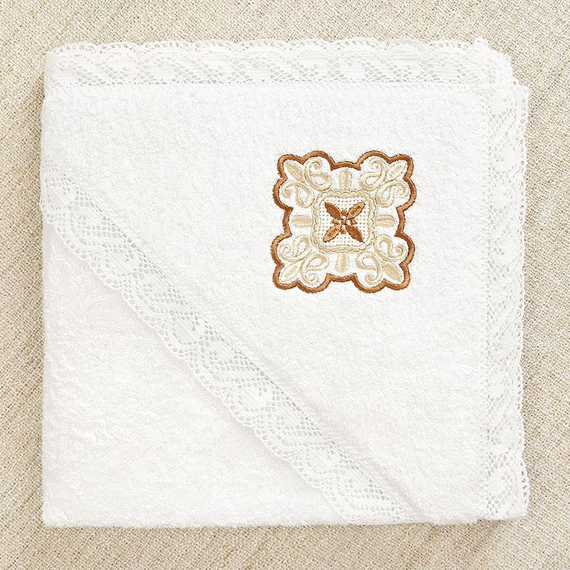 Махровое кружевное полотенце "Яблочный и медовый Спас" фото 4