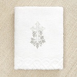 Детский крестильный набор "Серебряная лоза" с полотенцем