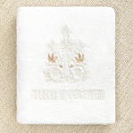 Классическое крестильное полотенце "Процветший крест"