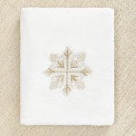 Махровое полотенце с вышитым крестом-звездицей