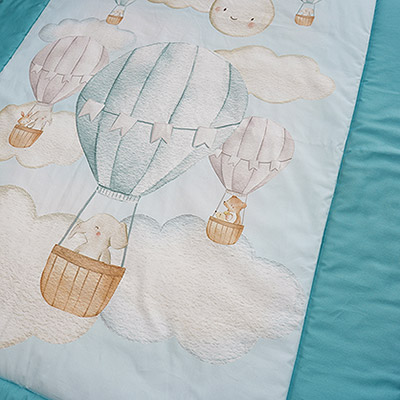 Детское одеяло 100х140 Воздушный шар - миниатюра фотографии товара в каталоге ЛиноБамбино