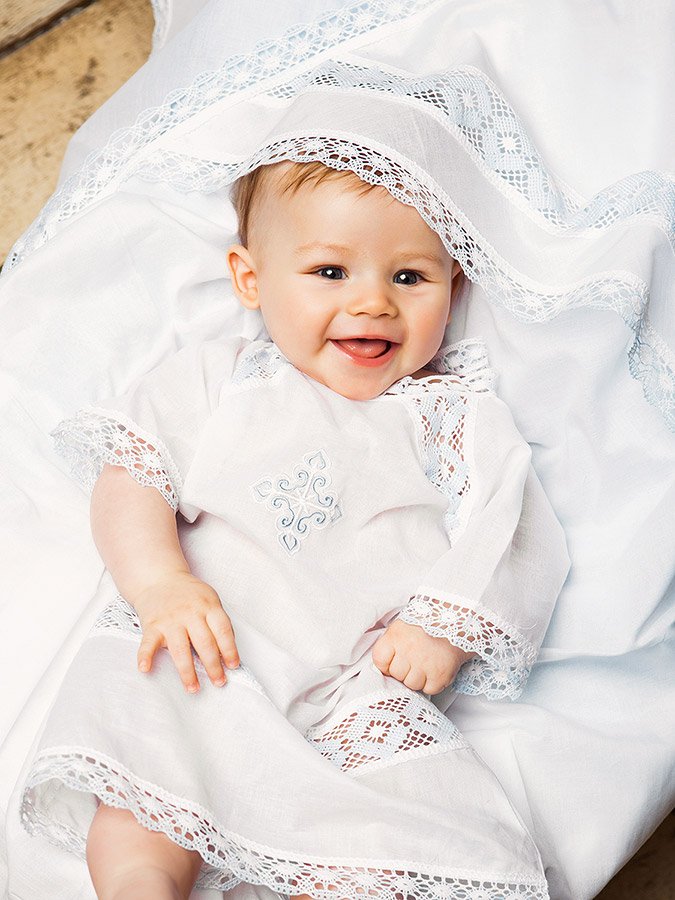 Крестильная рубашка "Александр" для мальчика фото 1