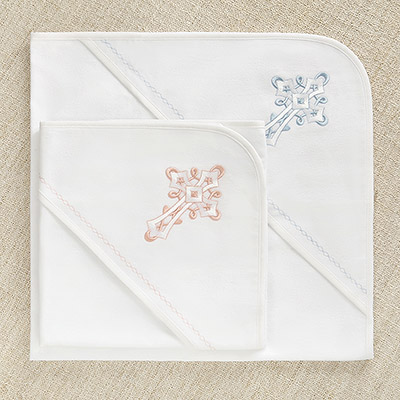 Тёплая пеленка для крещения "Пёрышко" - миниатюра фотографии товара в каталоге ЛиноБамбино