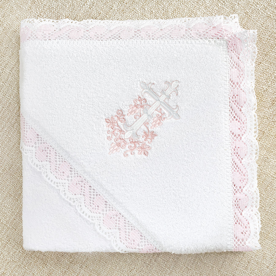 Кружевное полотенце с капюшоном "Крест с лозой" фото 8