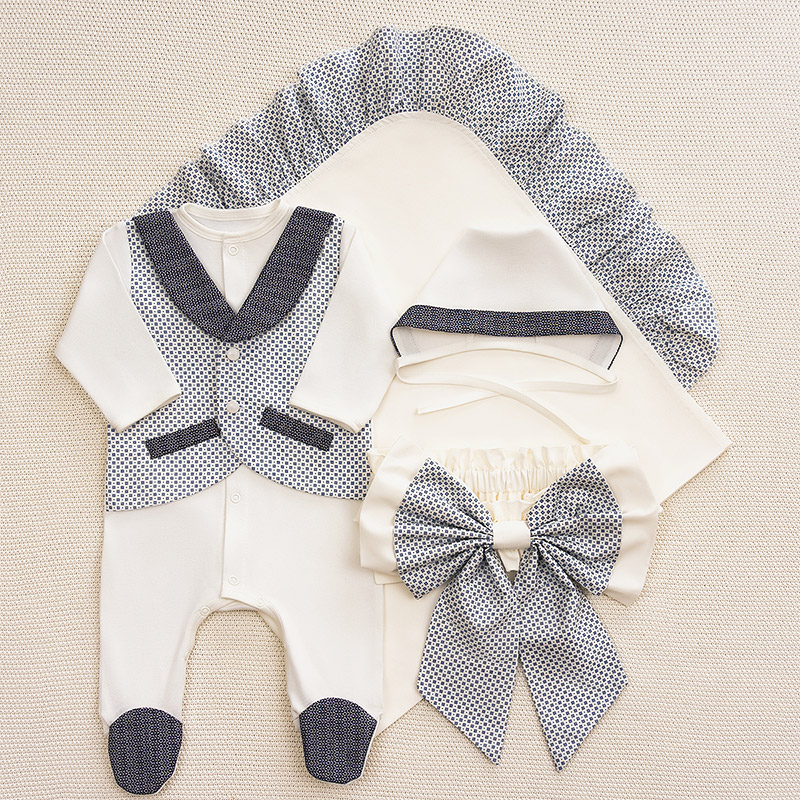 Костюмчик/комплект с уголком Денди крестики-нолики фото 1