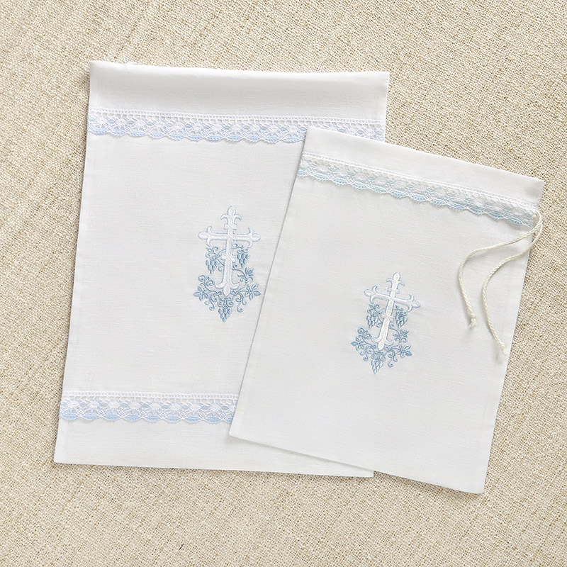 Мешочек для крестильных принадлежностей "Крест с лозой" фото 4