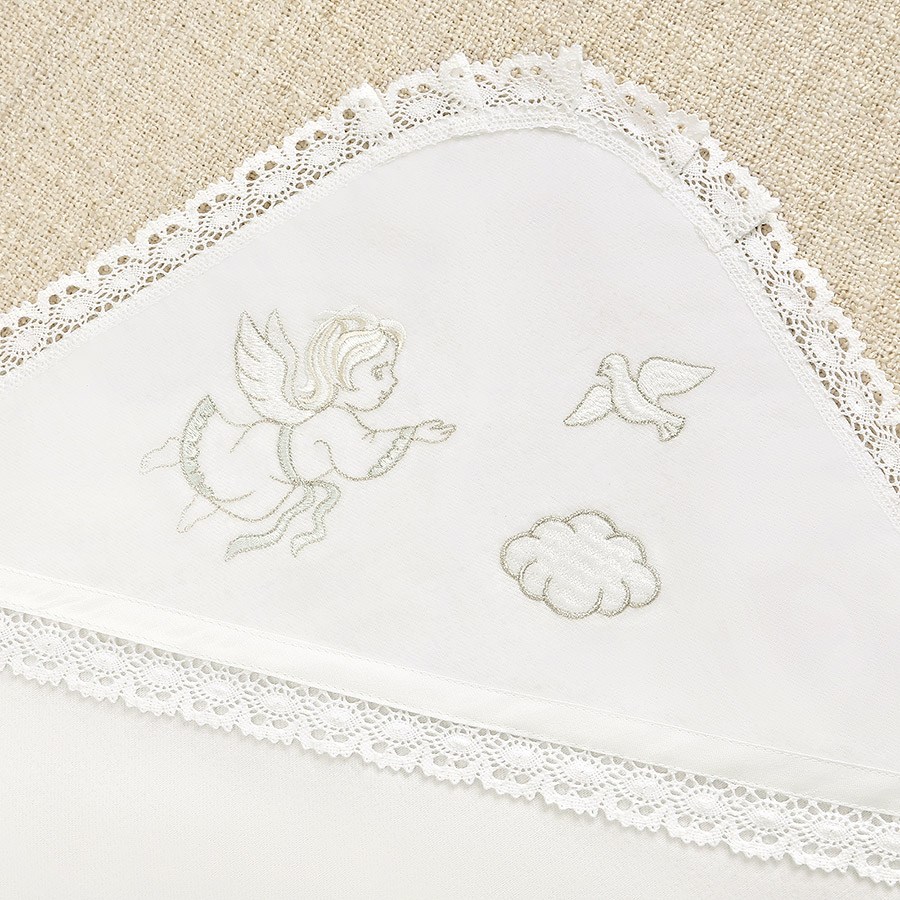 Детский крестильный комплект "Ангел" с пеленкой фото 7