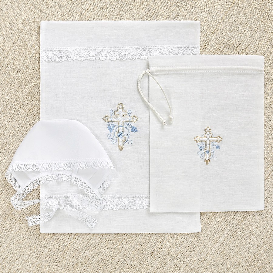 Крестильный набор для мальчика "Иван" с полотенцем фото 8