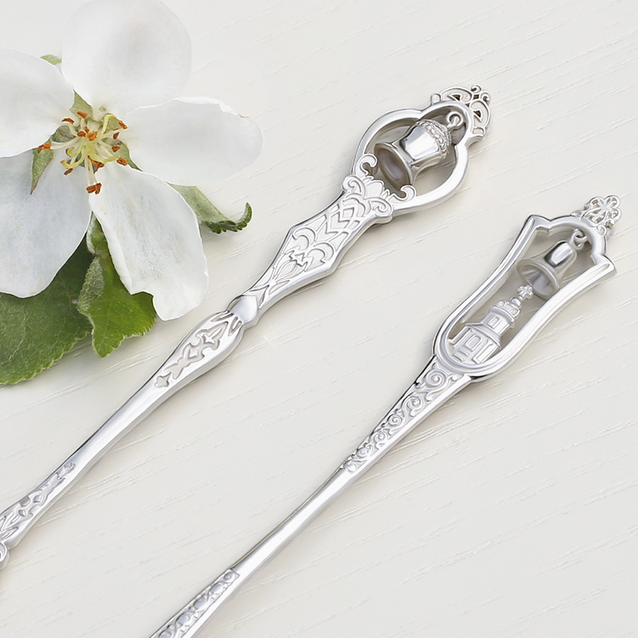 Серебряная ложка "Колокольный звон" фото 5