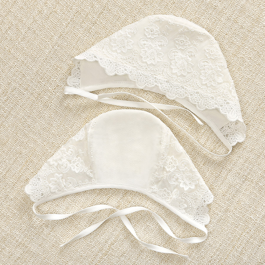 Трикотажный чепчик из кружева "Анастасия" фото 4