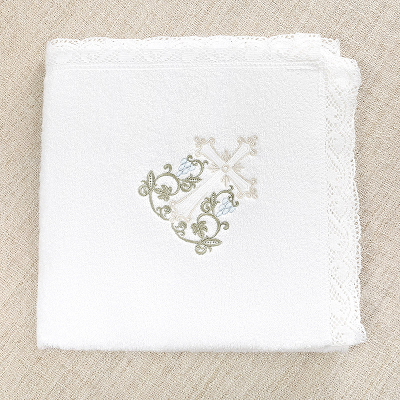 Махровое крестильное полотенце "Процветший крест" фото 6