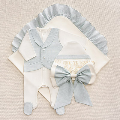 Костюмчик/комплект с уголком Денди всплеск волны - миниатюра фотографии товара в каталоге ЛиноБамбино