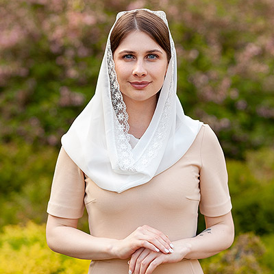 Фото товара "Церковный снуд-хомут "Валентина" женский" из магазина ЛиноБамбино