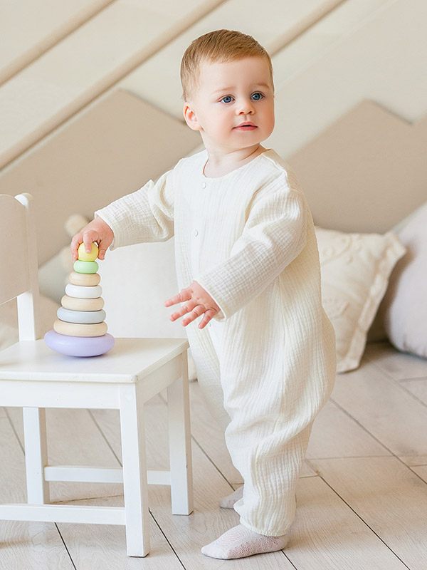 Комбинезон Облачко ваниль из муслина фото 1