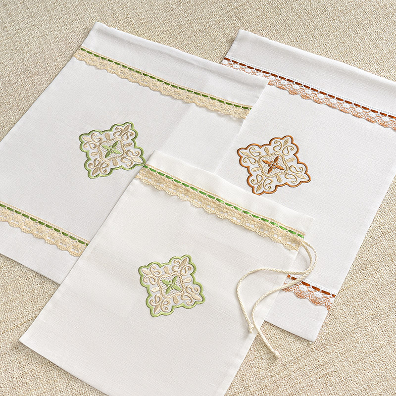 Мешочек для крестильных принадлежностей "Яблочный и медовый Спас" фото 2