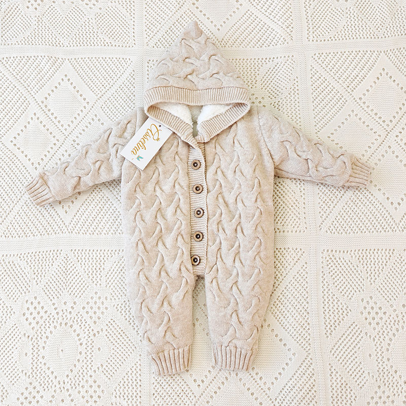 Утепленный комбинезон  "Остин" с капюшоном, крем-брюле фото 1