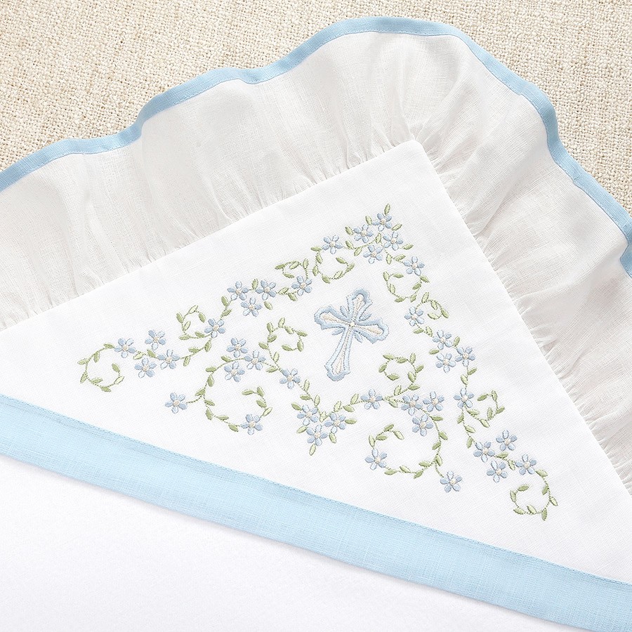 Крестильный комплект "Незабудка" для девочки с крыжмой фото 8