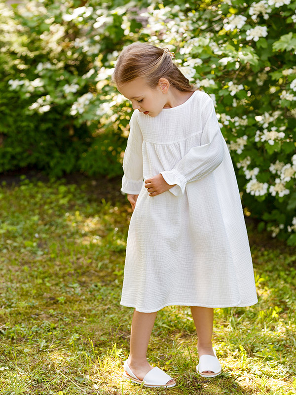 Платье Дымка молочное муслин фото 3