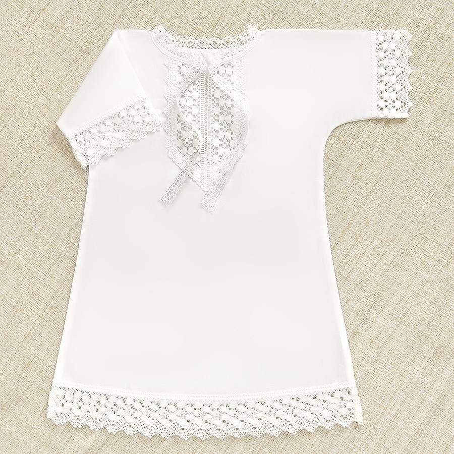 Крестильный набор для девочки "Ирина" с полотенцем  фото 13