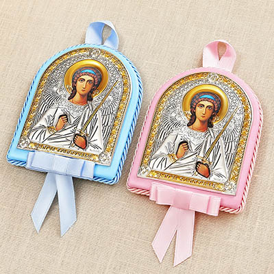 Фото товара "Подарочный набор "Икона и ложка Крестильная"" из магазина ЛиноБамбино