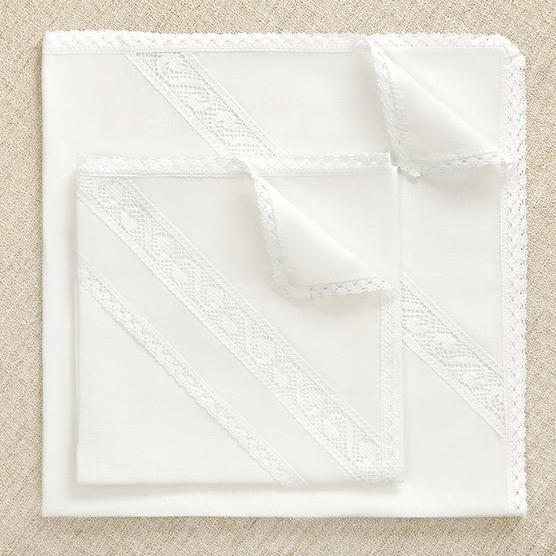 Крестильная пеленка с кружевной вставкой фото 10