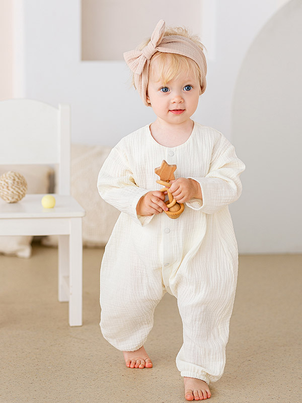 Комбинезон Облачко ваниль из муслина фото 3