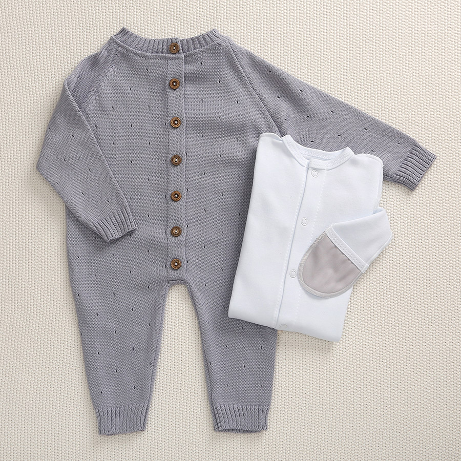 Комбинезон "Капелька" серый фото 4