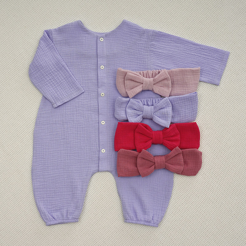 Комбинезон Облачко сирень из муслина фото 7