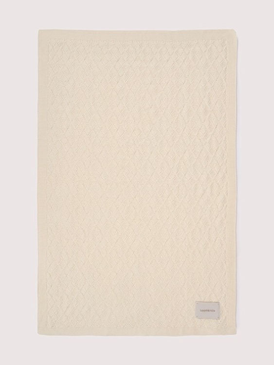 Плед ромбики экрю фото 2