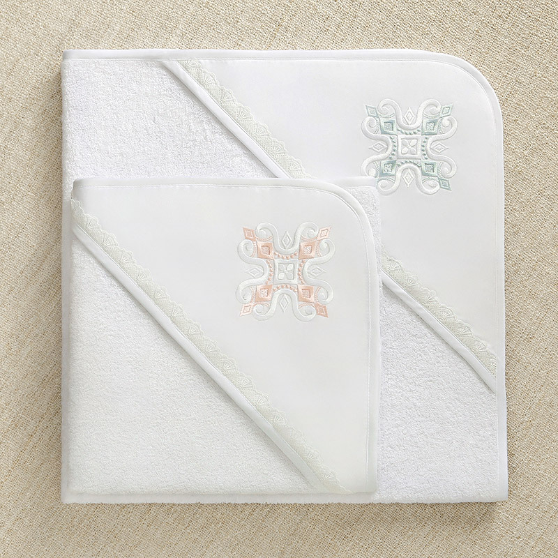 Махровый полотенце с уголком "Крестик с ромбиками" фото 1