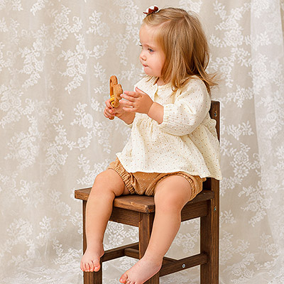 Комплект из муслина Горошек