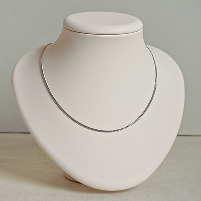 Цепь ПГ 2250 из родированного серебра