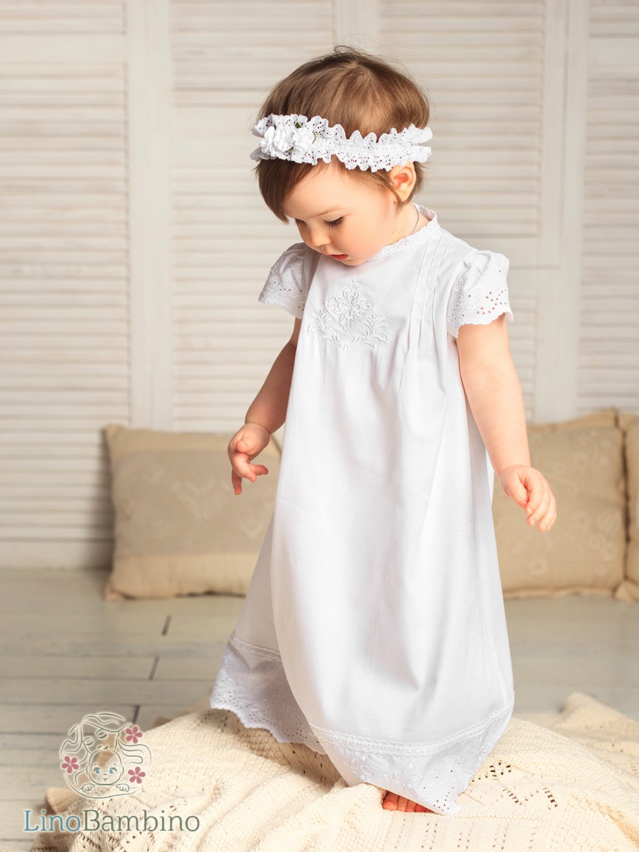 Крестильное платье "Елена" для девочки фото 6