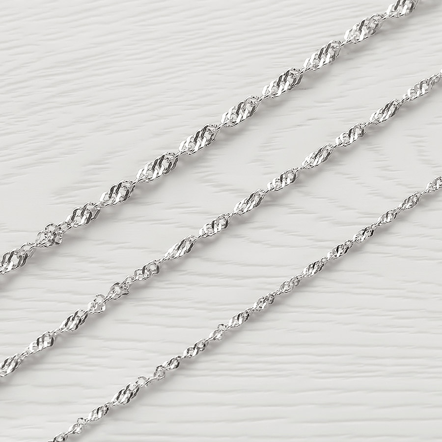 Серебряная цепочка СН 0,4 фото 2