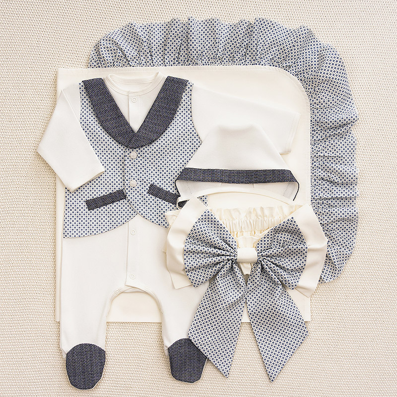 Костюмчик/комплект с уголком Денди крестики-нолики фото 3