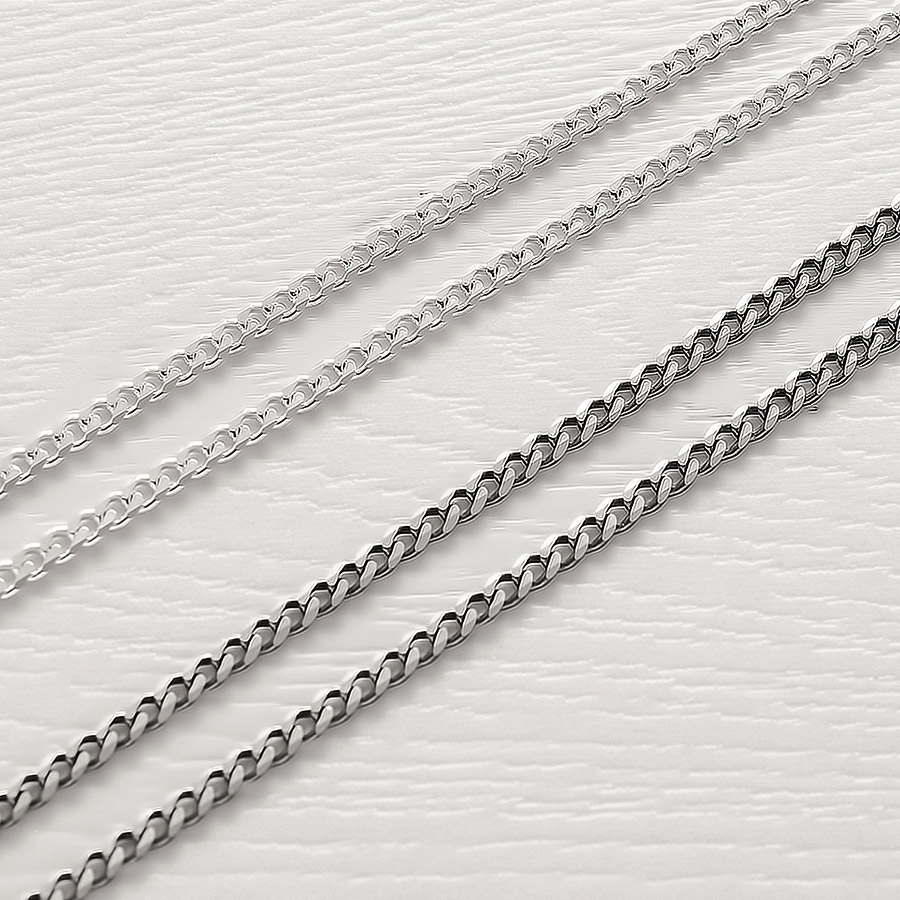 Серебряная цепочка ПГ 0,8 черненая фото 3