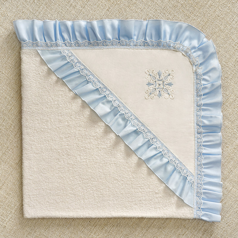 Махровая крестильная крыжма с оборкой "Жемчуг" фото 8