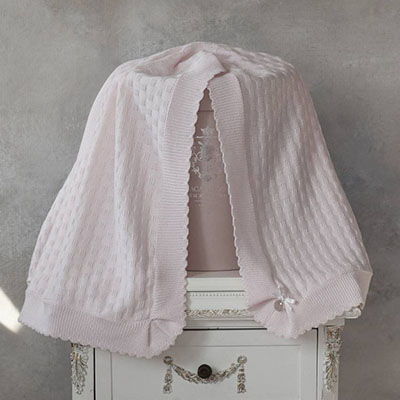 Плед "Очарование" розовый - миниатюра фотографии товара в каталоге ЛиноБамбино