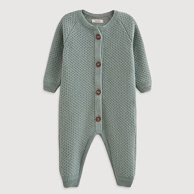 Вязаный текстурный комбинезон Полынь