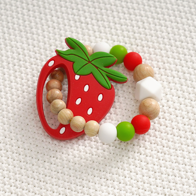 Грызунок Клубничка силиконовый фото 1