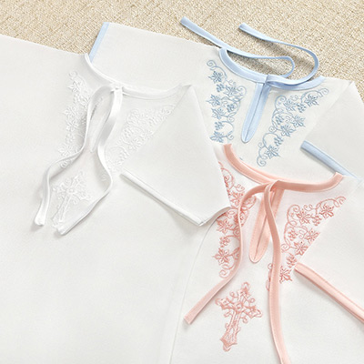 Крестильная рубашка "Листики" универсальная - миниатюра фотографии товара в каталоге ЛиноБамбино