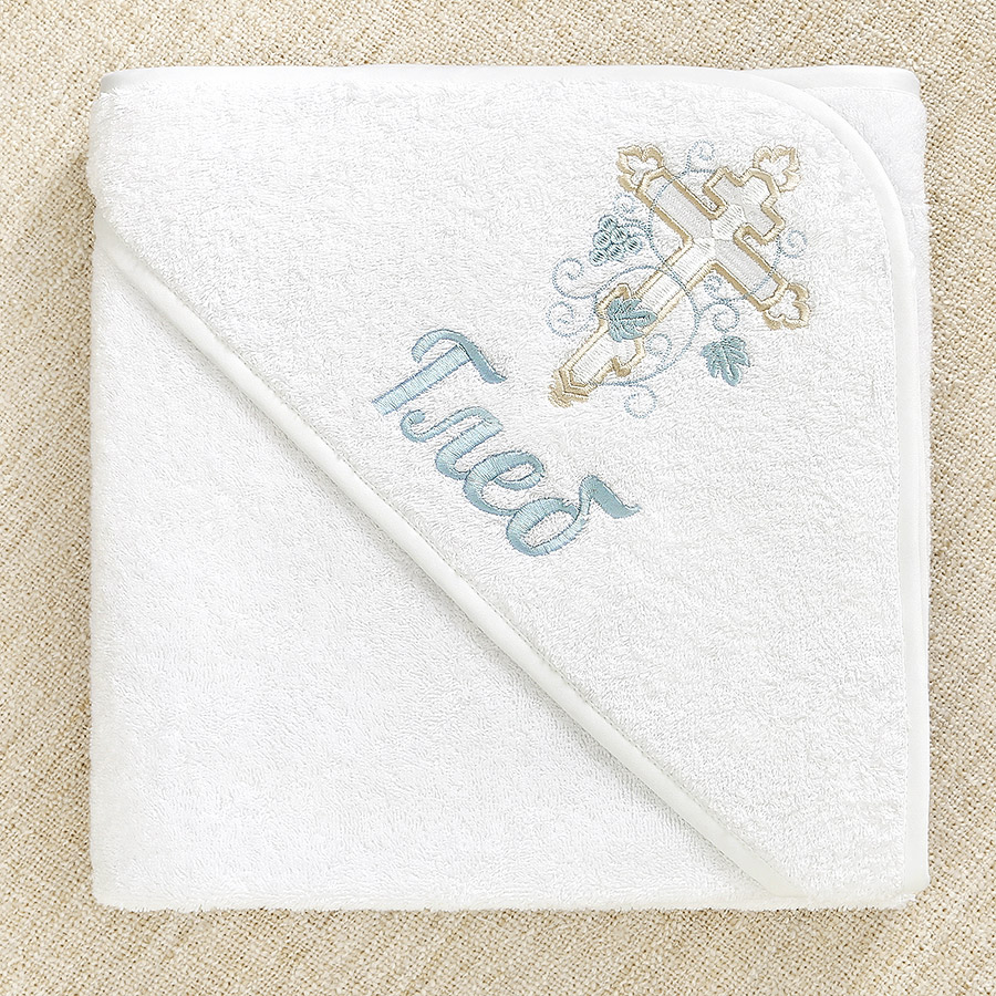 Полотенце для крещения с уголком "Обвитый крест" фото 4