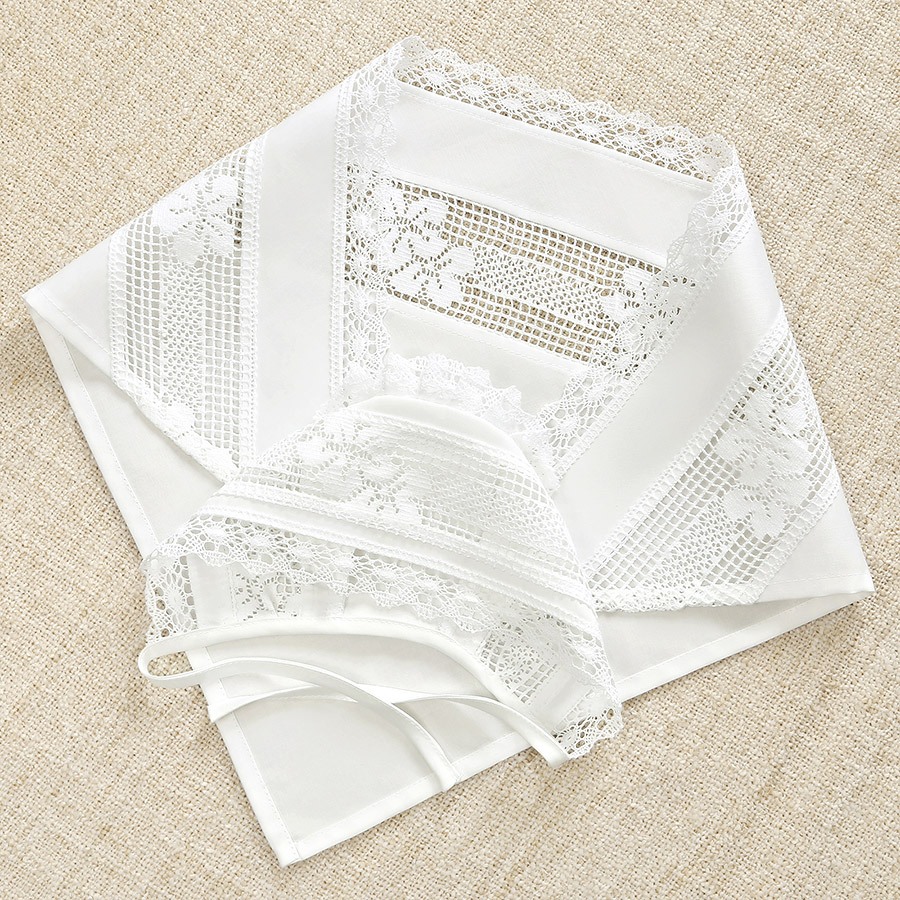 Крестильный набор для девочки "Ксения" с полотенцем фото 10