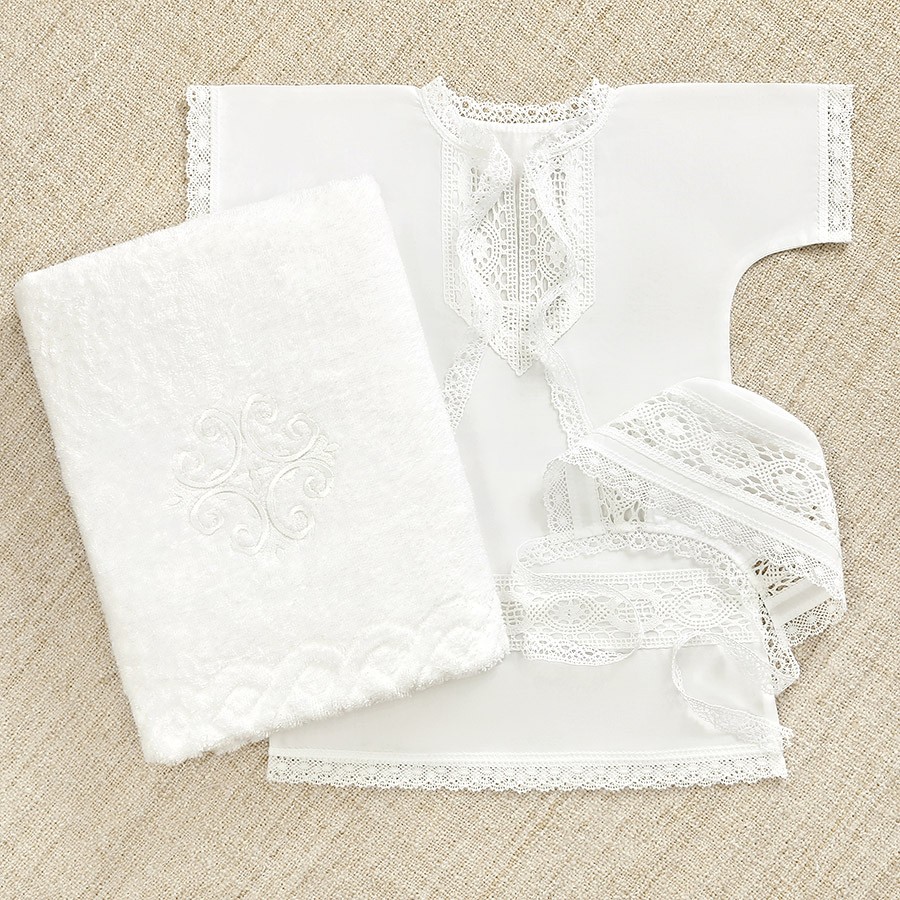 Крестильный набор для мальчика "Петр" с полотенцем фото 2