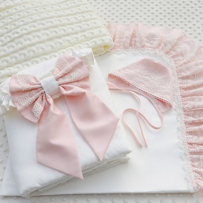 Комплект на выписку "Конфетти" розовый