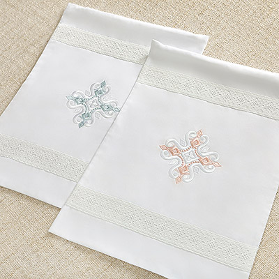 Мешочек "Крест с ромбиками" - миниатюра фотографии товара в каталоге ЛиноБамбино