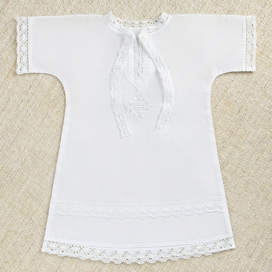 Крестильная рубашка "Классика" универсальная фото 3